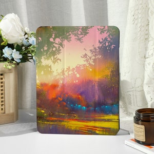Light and Shadow iPad Case with Apple Pencil Holder, For iPad 9/8, iPad Mini 5/6, iPad Pro 12.9inch, iPad Air 4/5th, iPad 2019-2022