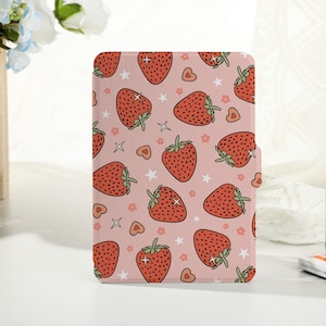 Strawberry Paradise Personalized kindle case, Personalised Case Cover for Kindle Paperwhite1/2/3/4, Kindle 2019/2022,Kindle Paperwhite Cover
