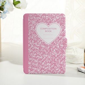 Pink Notebook Personalized kindle case, Personalised Case Cover for Kindle Paperwhite1/2/3/4, Kindle 2019/2022, Kindle Paperwhite Cover
