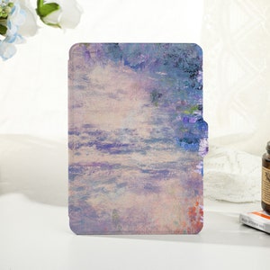 Purple Oil Painting Personalized kindle case, Personalised Case Cover for Kindle Paperwhite1/2/3/4, Kindle 2019/2022,Kindle Paperwhite Cover