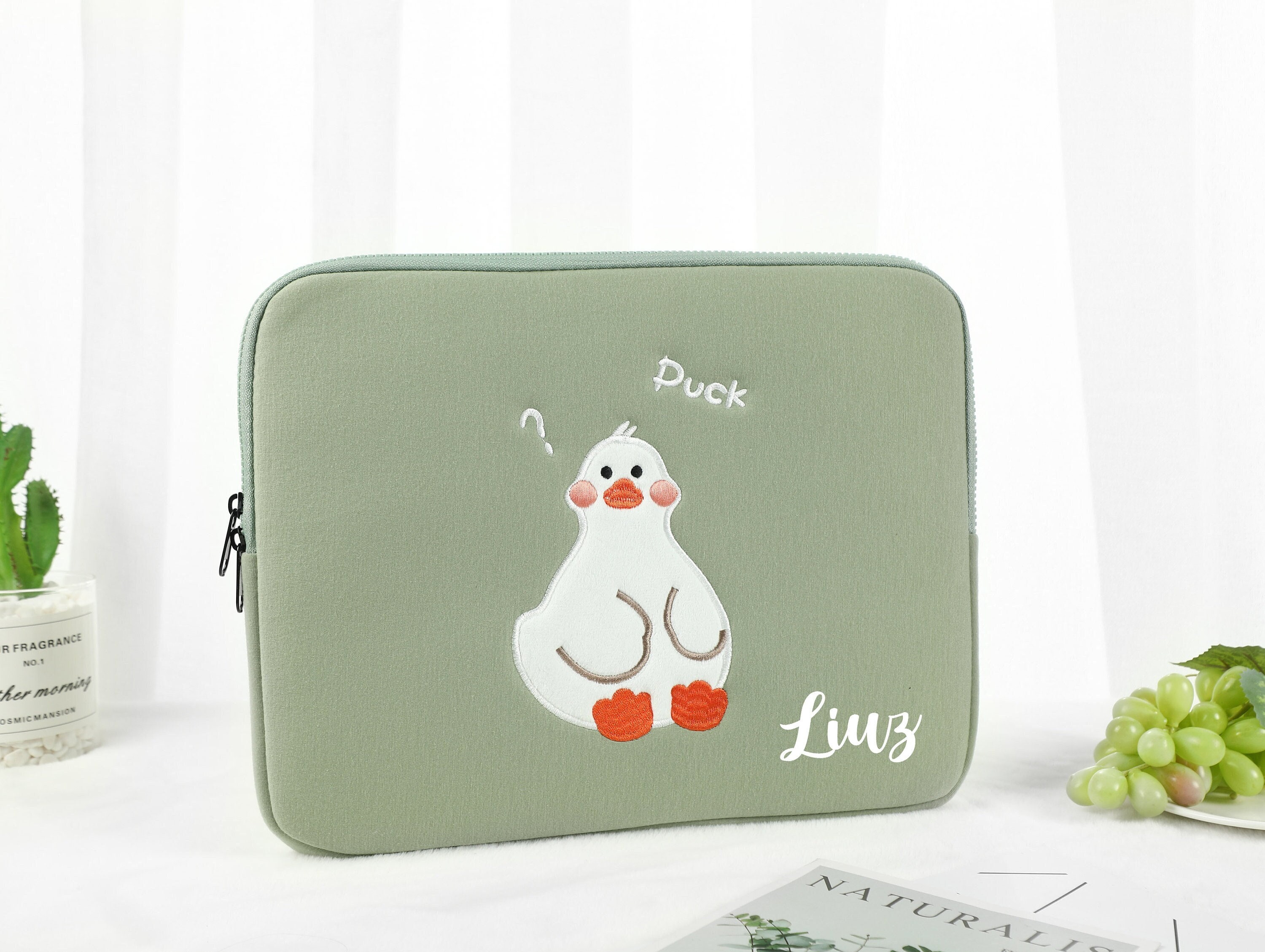 13 Inch Cute Laptop Sleeve Bag For Mac Ipad Pro Cotton Laptop Tablet Inner  Case