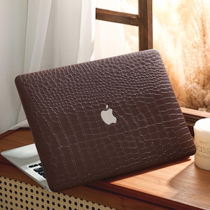 Kaffee Krokodil Print MacBook Hülle für neue MacBook Pro 16 15 14 13 MacBook Air 15 14 13, A2337, A2338, 2025, 2024 Macbook A3434 Fall