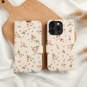 ボタニカルガーデン パーソナライズ ウォレット フォンケース カードスロット付き、iPhone 15 14 13 Pro Max X XS 用パーソナライズ ウォレット フリップ フォンケース