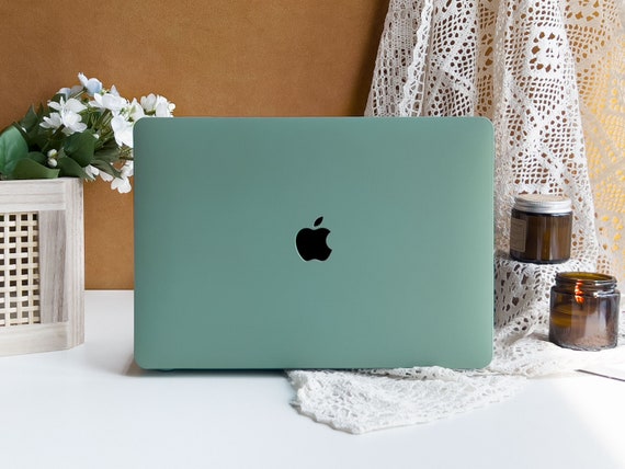 Grey Turquoise MacBook Case for MacBook M1 Chip Air 13 A2337 Pro