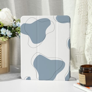 Blue Cow iPad Case with Apple Pencil Holder, For iPad 9/8, iPad Mini 5/6, iPad Pro 12.9inch, iPad Air 4/5th, iPad 2019-2022