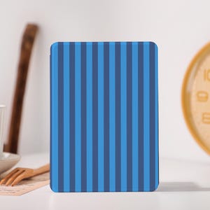Blue Striped Personalised Case Cover for Kindle Paperwhite1-6, All New Kindle 11th Generation 2024 Case, Kindle Paperwhite Case KindleCase