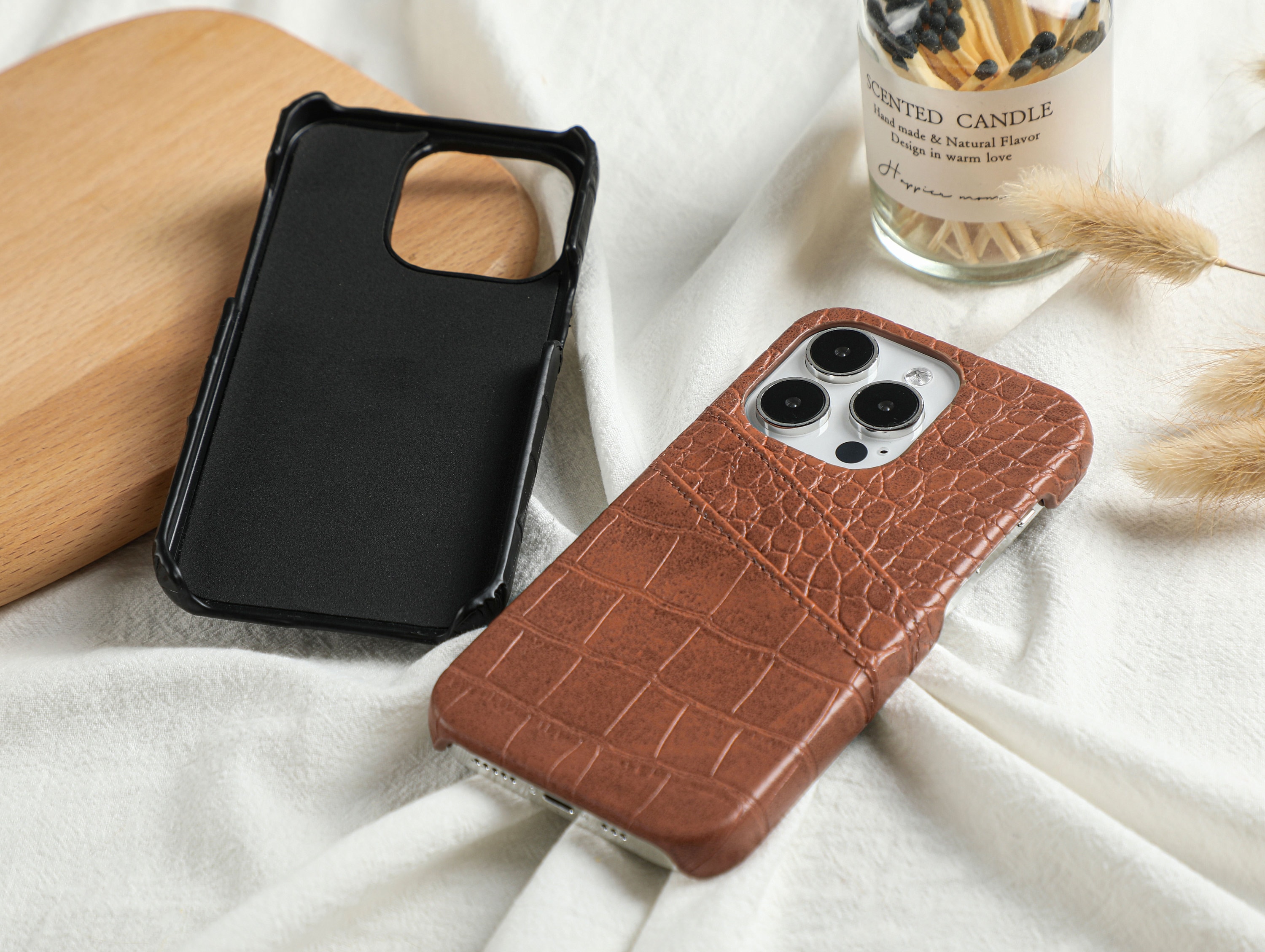 Monogram Engraved Leather Phone Case, Personalized Leather Phone Case,  iPhone 15 Pro Max, 14 Plus, 13 12pro, Custom Initials Phone Case - Etsy
