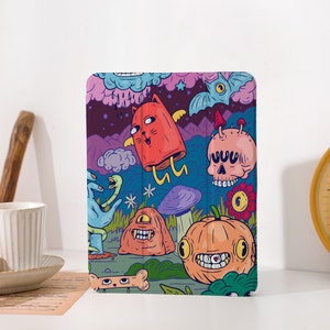Sea Creature iPad Case with Apple Pencil Holder, iPad cover For iPad 9/8, iPad Pro, iPad Air 4/5th, ipad Pro 11 Case, ipad Mini
