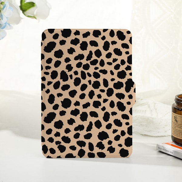 Leopard print Personalized kindle case, Personalised Case Cover for Kindle Paperwhite1/2/3/4, Kindle 2019/2022, Kindle Paperwhite Cover