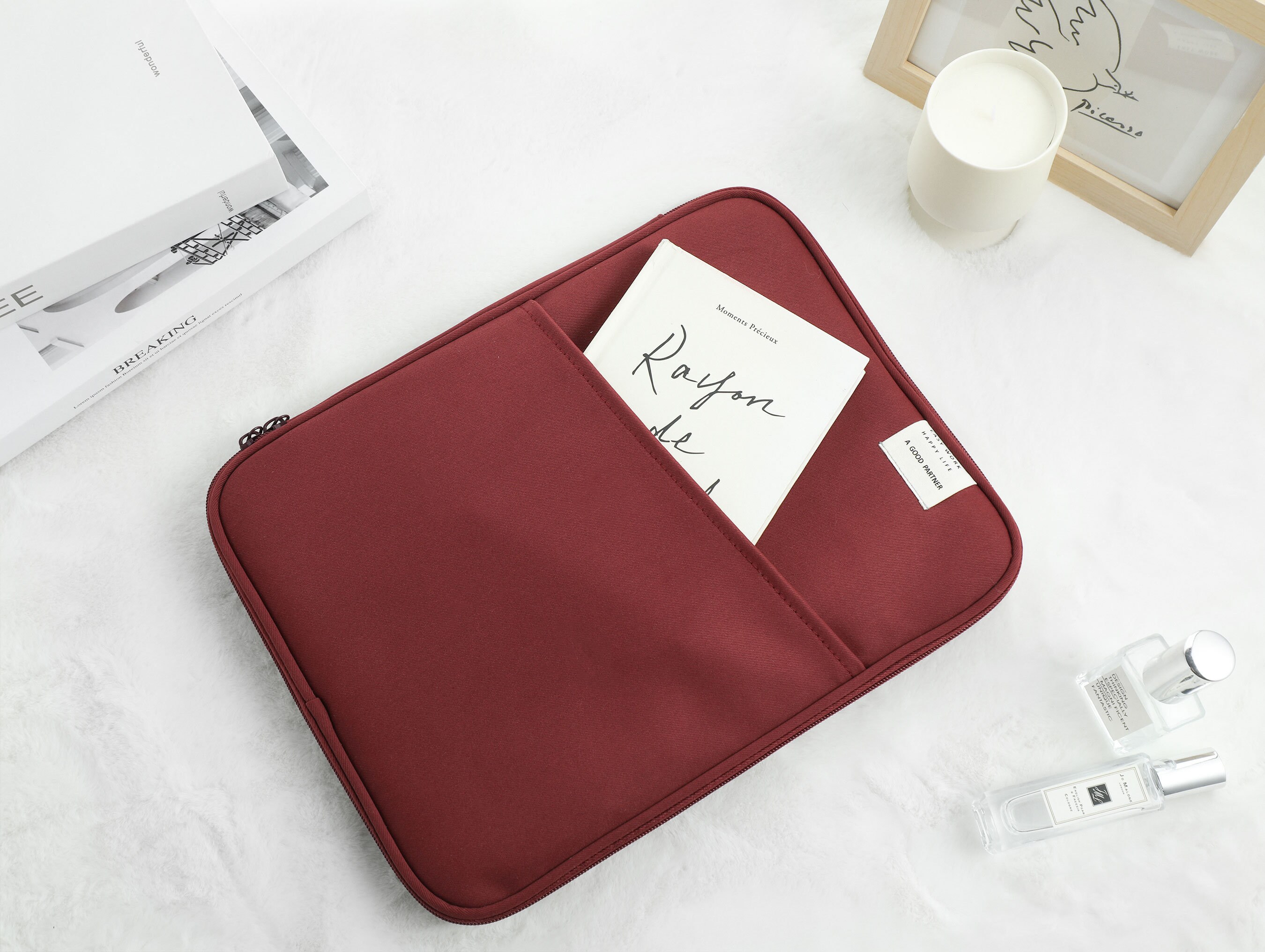 HAY Logo laptop cover, burgundy