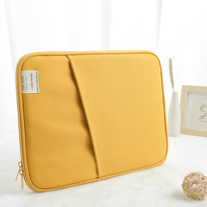 Bright Yellow Laptop Sleeve Liner Bag 11 13 inch Case for Macbook Air pro Case High Quality Laptop Case Bag Macbook Case, New Job Gift