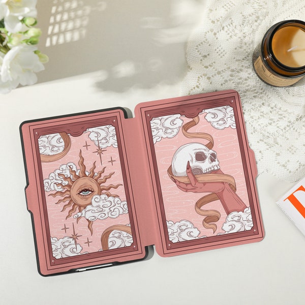 Funda kindle personalizada Tarot Rosa, Funda personalizada para Kindle Paperwhite1/2/3/4, Kindle 2019/2022, Funda Kindle Paperwhite