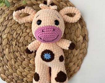 CROCHET PATTERN cow - Amigurumi plush pattern - tiny love animal calm  - English Pdf tutorial