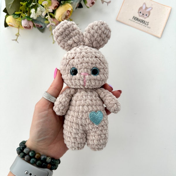 Crochet pattern bunny animal - Amigurumi easter pattern plush toy - Pdf English tutorial - baby gift