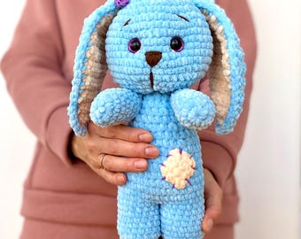 Crochet Bunny Pattern – Amigurumi Plush Animal Toy (PDF Tutorial)