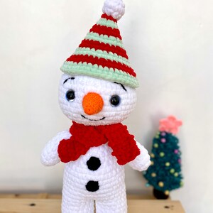 Crochet pattern GINGERBREAD and SNOWMAN Christmas bundle Amigurumi pattern plush toy Pdf English tutorial New year gift Bild 7