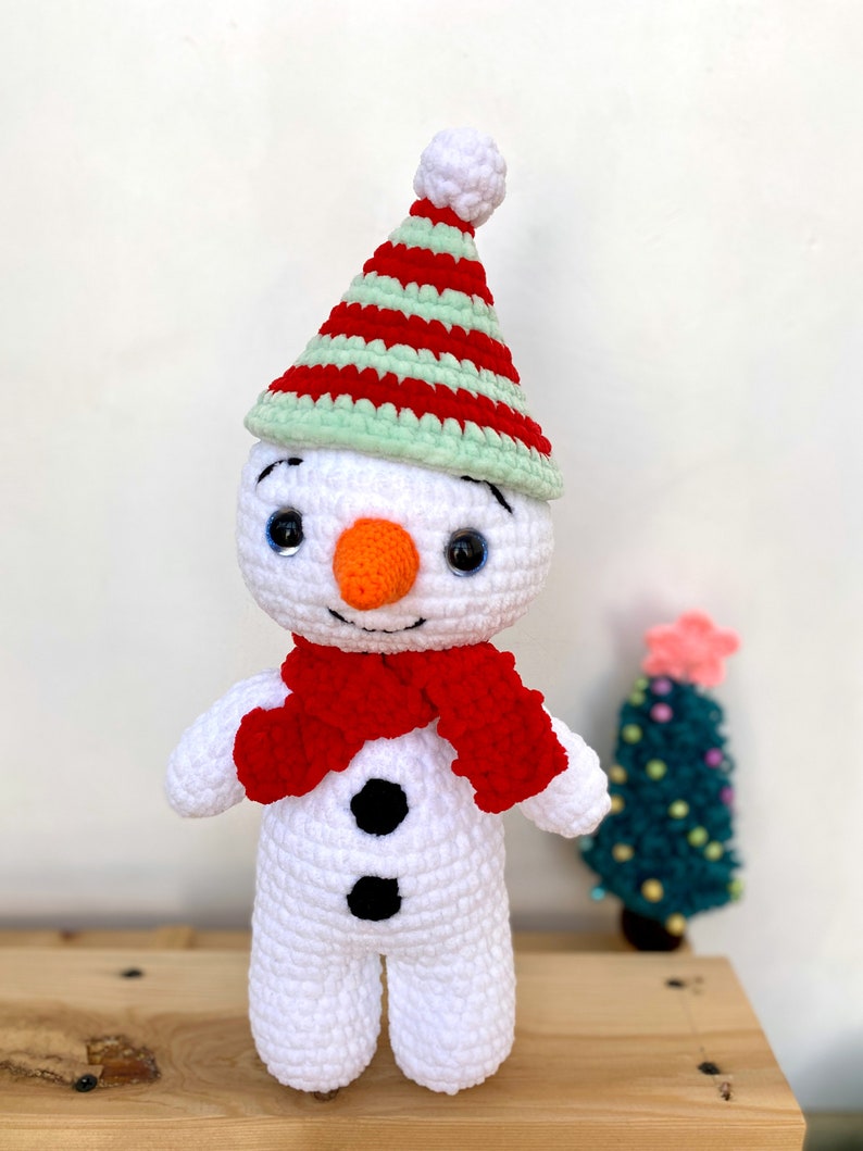 Crochet pattern GINGERBREAD and SNOWMAN Christmas bundle Amigurumi pattern plush toy Pdf English tutorial New year gift Bild 7