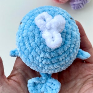 Crochet pattern whale sea animal Amigurumi ocean pattern plush toy Pdf English tutorial baby gift afbeelding 8