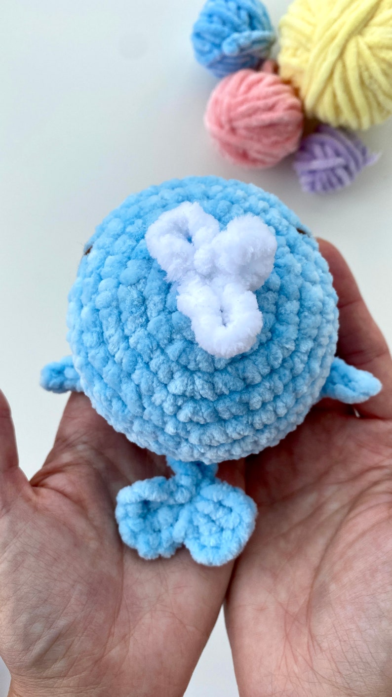 Crochet pattern whale sea animal Amigurumi ocean pattern plush toy Pdf English tutorial baby gift afbeelding 8