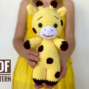 GIRAFFE CROCHET PATTERN - Amigurumi toy plush pattern - Safari Stuffed Animal -  Easy to follow Pdf tutorial toy - Pattern in English