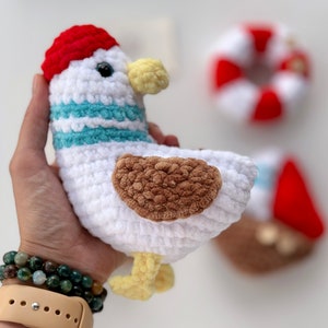 Crochet Pattern Seagull - Amigurumi Sea bird Pattern - Easy Beach Decor -  ENGLISH PDF Crochet Tutorial - Nautical DIY - Beginner Friendly