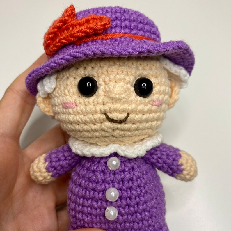 Queen Elizabeth Crochet Pattern Amigurumi Pattern Plush Doll Etsy