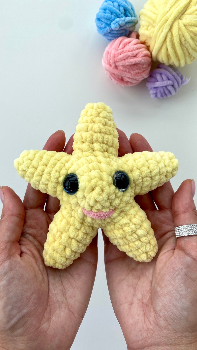 Crochet pattern starfish sea animal Amigurumi ocean pattern plush toy Pdf English tutorial baby gift imagen 3