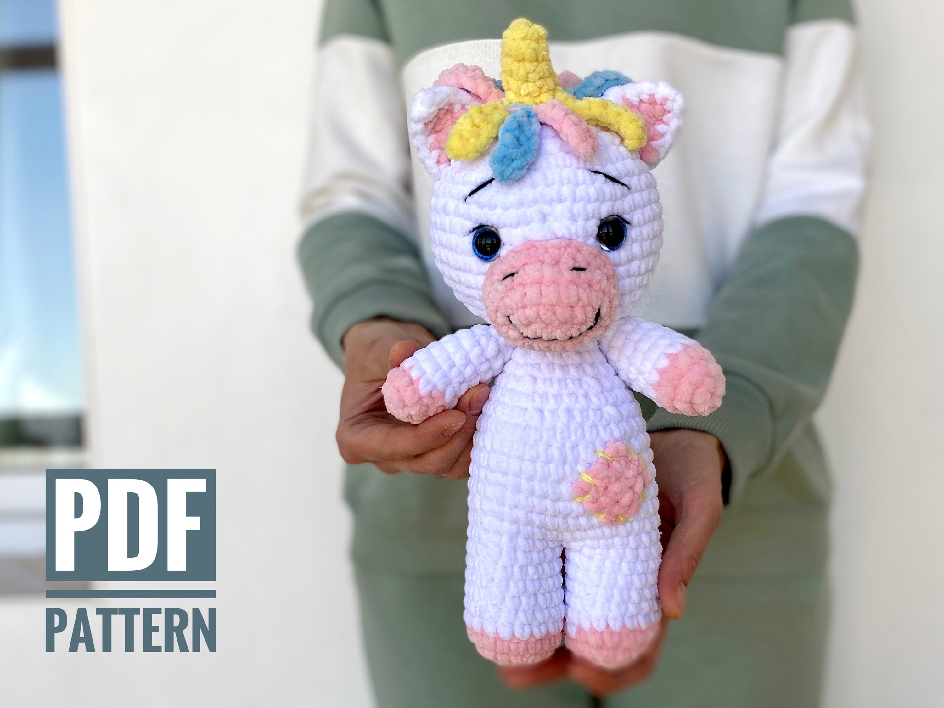 Beginner Unicorn Crochet Kit, Easy Crochet Starter Kit, Beginner Crochet Kit,  Crochet Pattern & Kit, Crochet Gift 