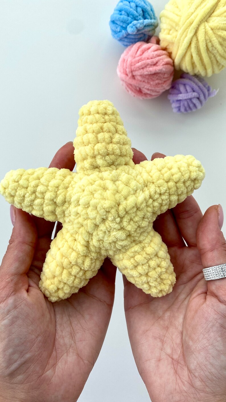 Crochet pattern starfish sea animal Amigurumi ocean pattern plush toy Pdf English tutorial baby gift Bild 4