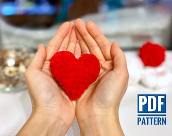 Crochet Heart Pattern – Amigurumi Plush Toy (PDF Pattern)