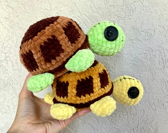Crochet Turtle Pattern, Halloween Amigurumi Plush Toy – PDF English