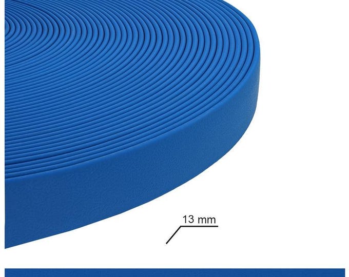 Blue 1/2" Biothane/Waterproof Webbing Dog Leads and Collars