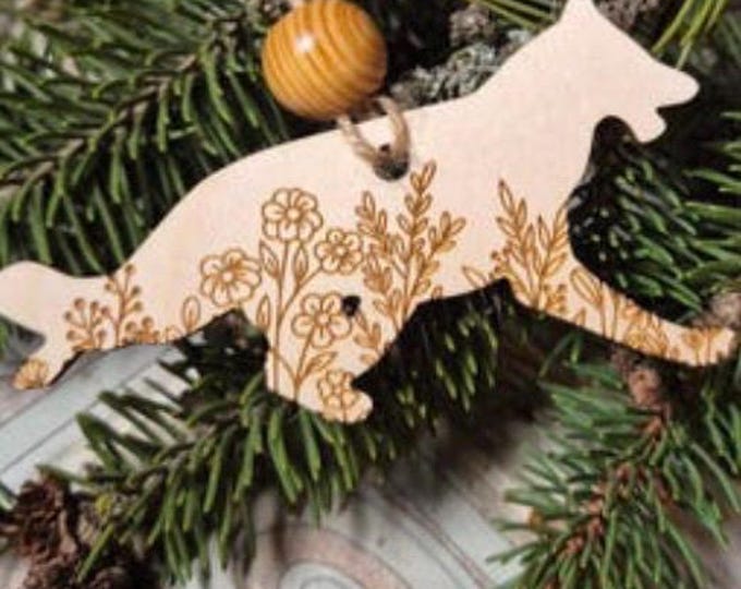 German Shepherd Wooden Ornament