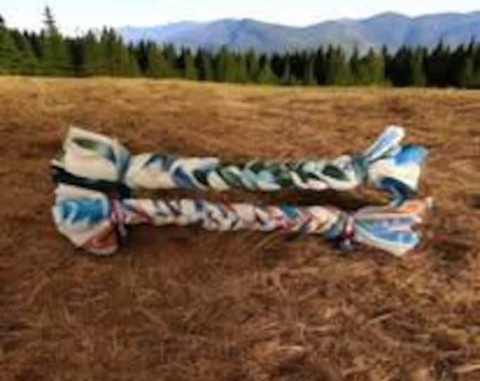 Hand Braided Fleece Dog Tug Toys