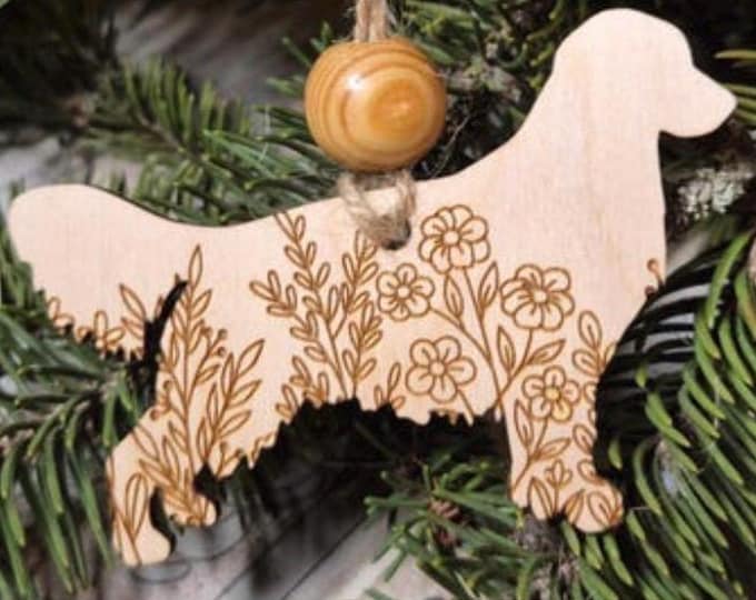 Golden Retriever Wooden Ornament