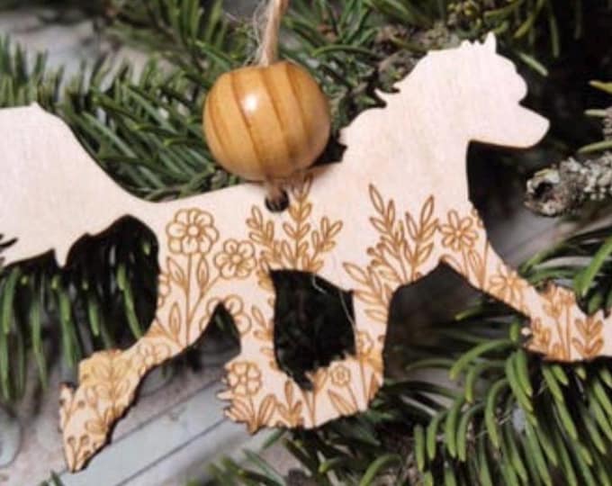 Chinese Crested Wooden Ornament