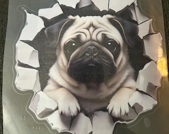 Pug Dog Decal Sticker