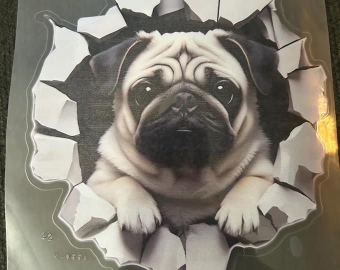 Pug Dog Decal Sticker