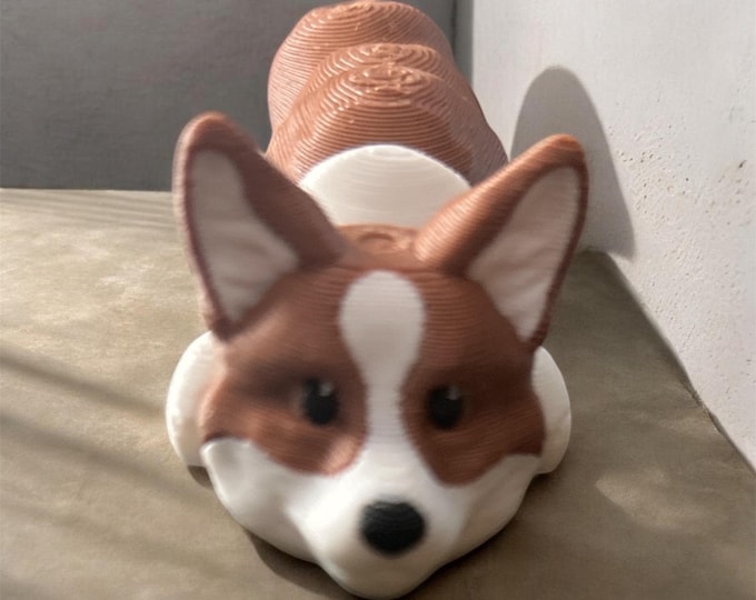Pembroke Welsh Corgi Articulated 3D Keychain
