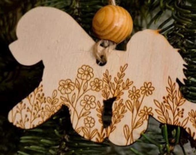 Bichon Frise Wooden Ornament