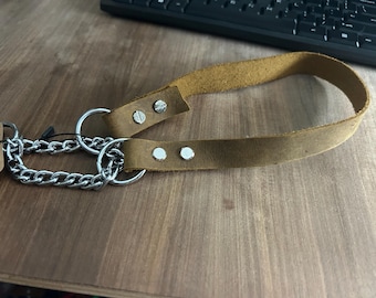 Leather Martingale Collar