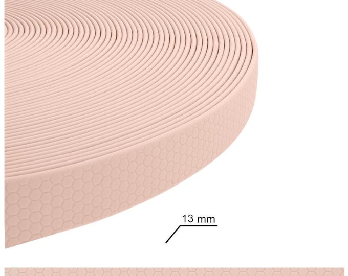 Pastel Pink 1/2" Biothane/Waterproof Webbing Dog Leads and Collars