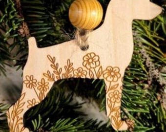 Miniature Pinscher Wooden Ornament