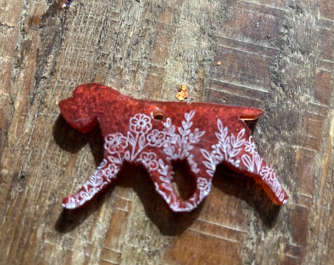 Wirehair Pointing Griffon Keychain