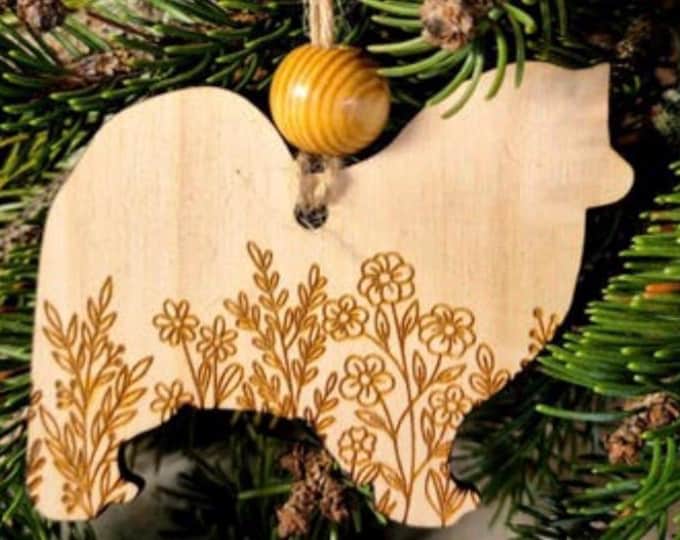 Finnish Lapphund Wooden Ornament