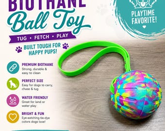 Ball Tug with Biothane Handle