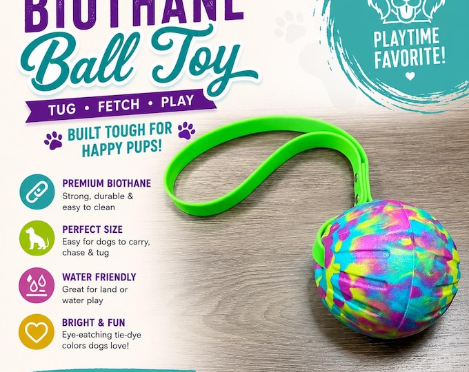 Ball Tug with Biothane Handle