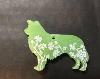 Border Collie Keychain