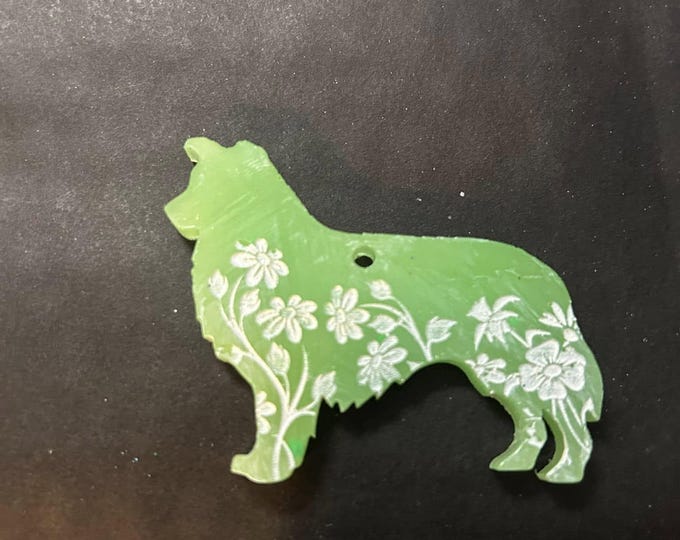 Border Collie Keychain