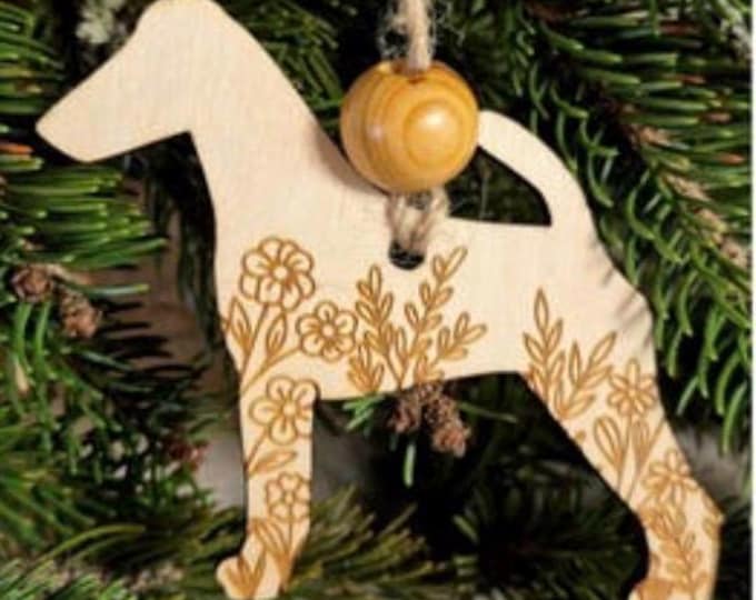 Smooth Fox Terrier Wooden Ornament